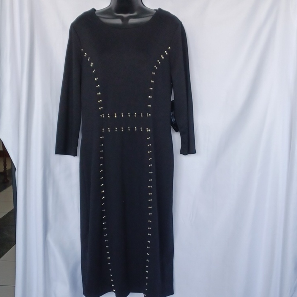 🌻Spense Gorgeous Black Silver Studded dress 🌻, nwt, stretchy